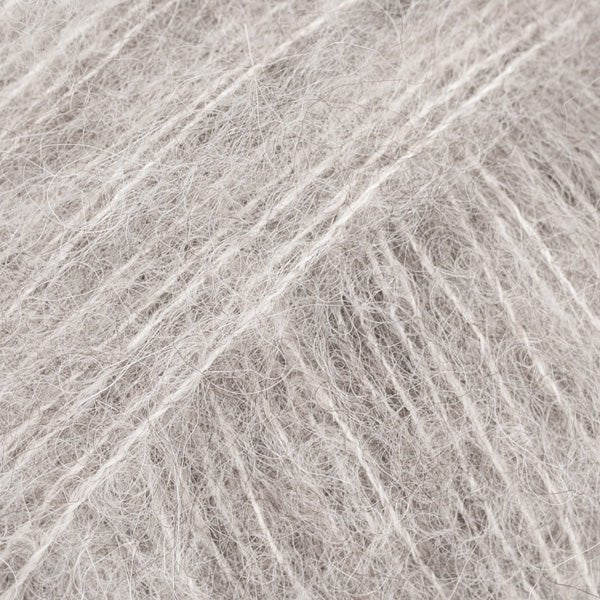 Drops Alpaka, Brushed-Alpaka-Silk, Alpakawolle zum Stricken und Häkeln,Farbe hellgrau  02,Qualitätsgarn online günstig kaufen