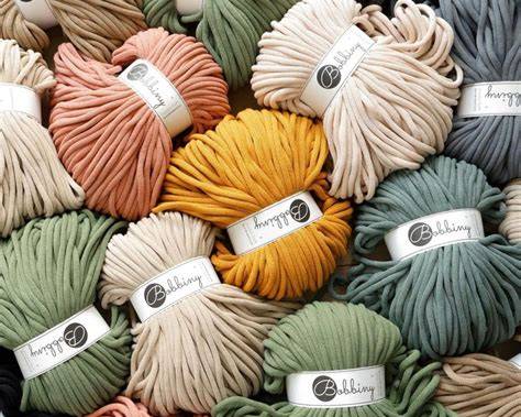 Bobbiny Jumbo Soft  Makramee-und Baumwollgarne 8 mm
