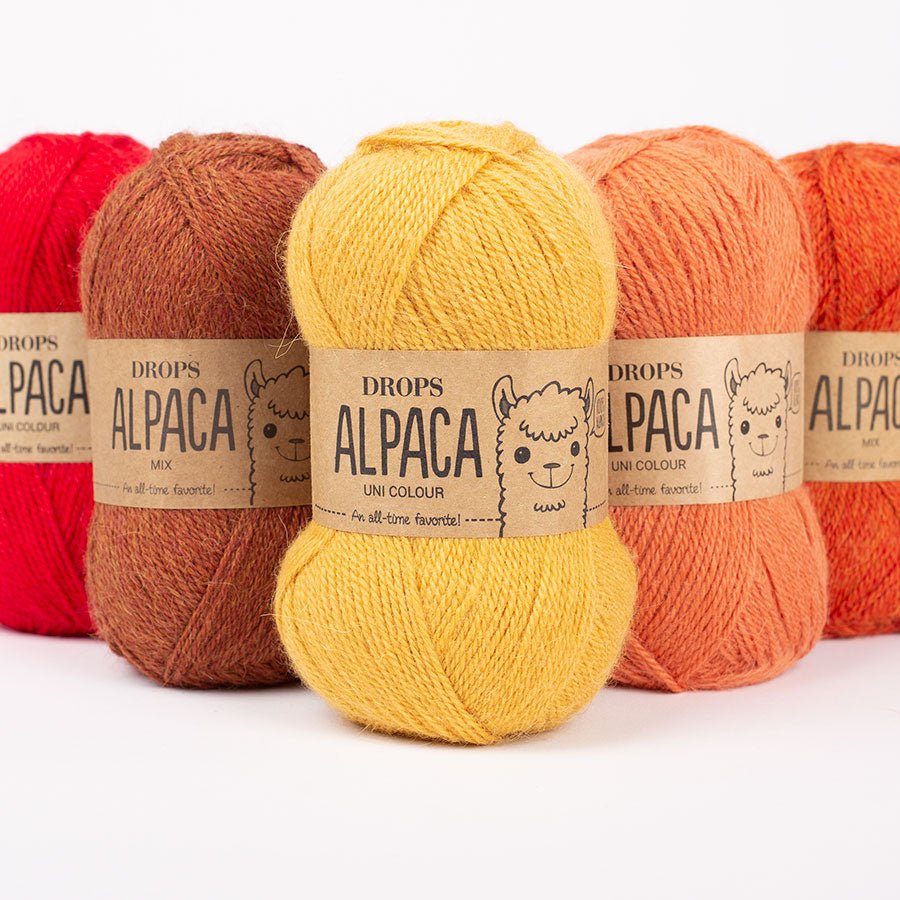 DROPS Alpaca Garn in verschiedenen Farben, Qualitätswolle, leichte und warme Wolle aus Naturfasern, ideal für  Handarbeit.
